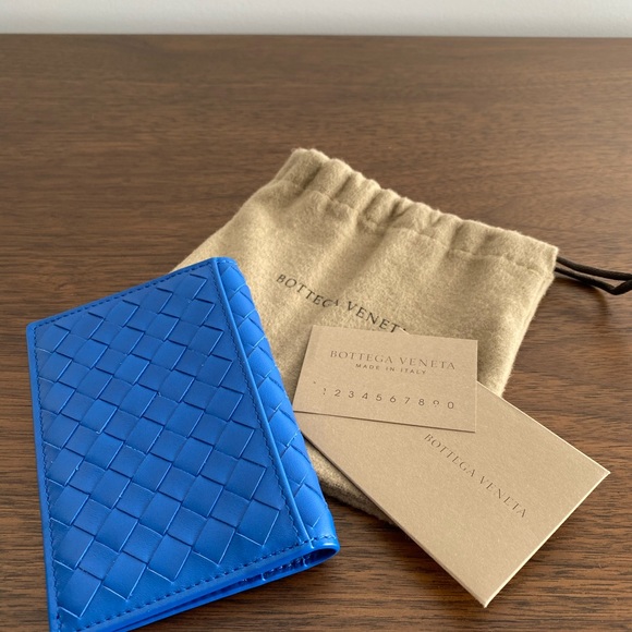 Bottega Veneta Electric Blue Card Holder - Picture 3 of 3